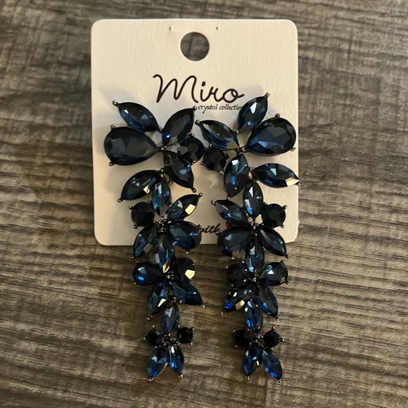 Jewelry - Navy Blue Formal Earrings
